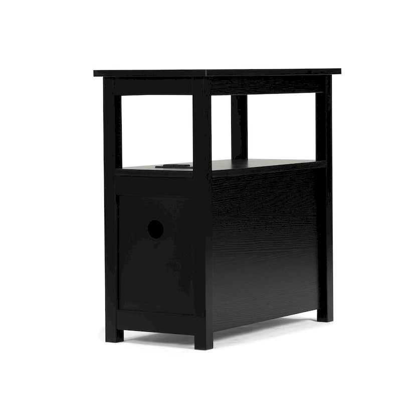 Schmaler MDF-Beistelltisch mit Ladestation