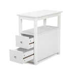 Schmaler MDF-Beistelltisch mit Ladestation