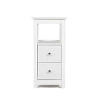 Schmaler MDF-Beistelltisch mit Ladestation
