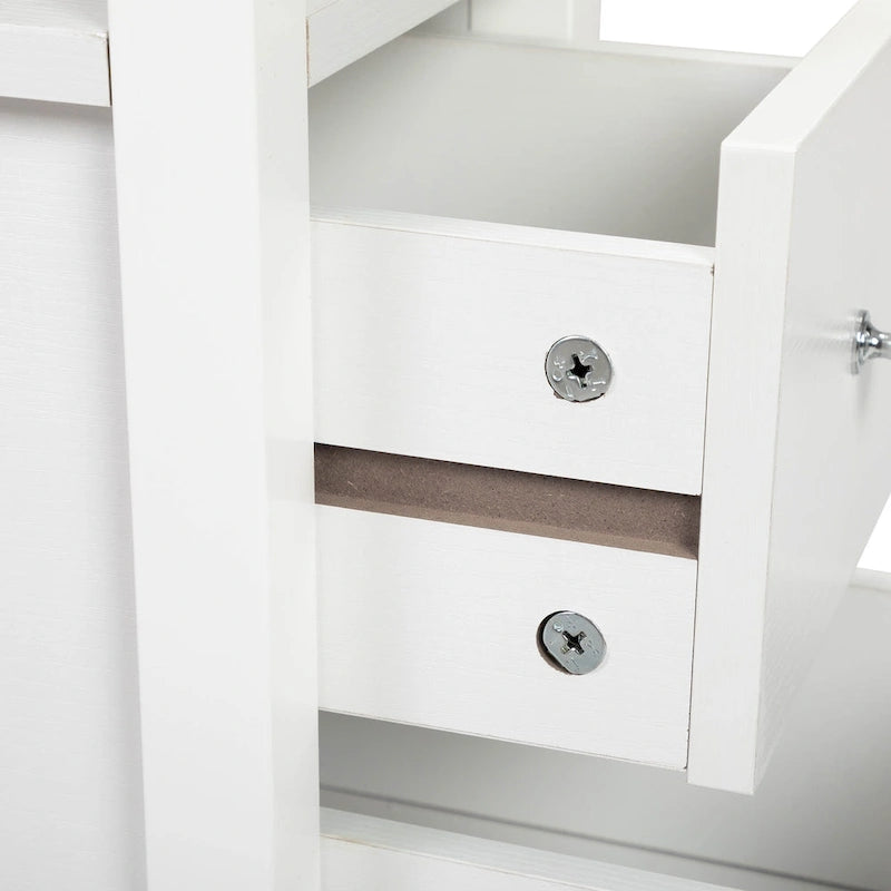 Schmaler MDF-Beistelltisch mit Ladestation