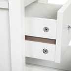 Schmaler MDF-Beistelltisch mit Ladestation