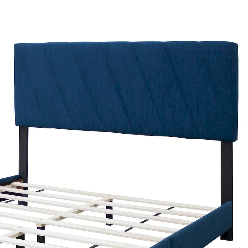 Estructura de cama tapizada tamaño Queen
