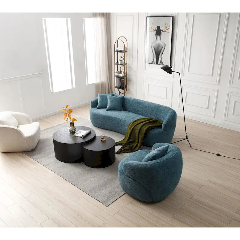 Geschwungenes Polstersofa