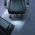 Alfombrilla rectangular transparente de PVC para silla, 48 x 30 pulgadas