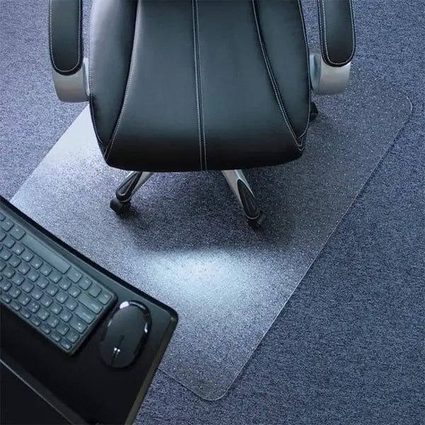 Alfombrilla rectangular transparente de PVC para silla, 48 x 30 pulgadas