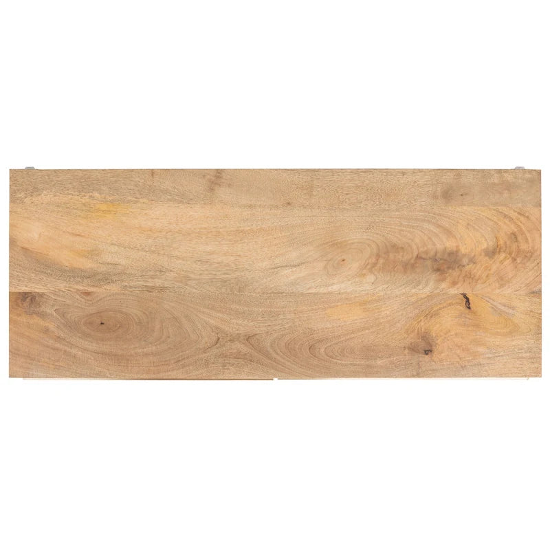 Cómoda de 6 cajones en cemento y madera natural
