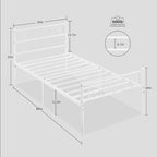 Struttura letto in metallo