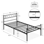 Struttura letto in metallo