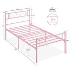 Struttura letto in metallo