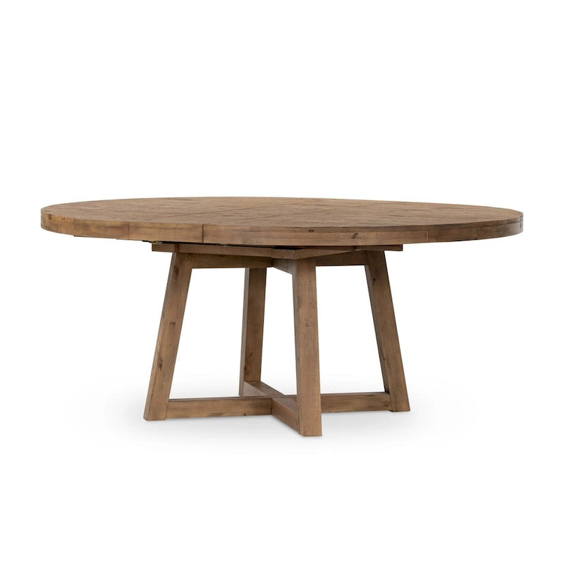 Mesa de comedor con acabado de madera texturizada