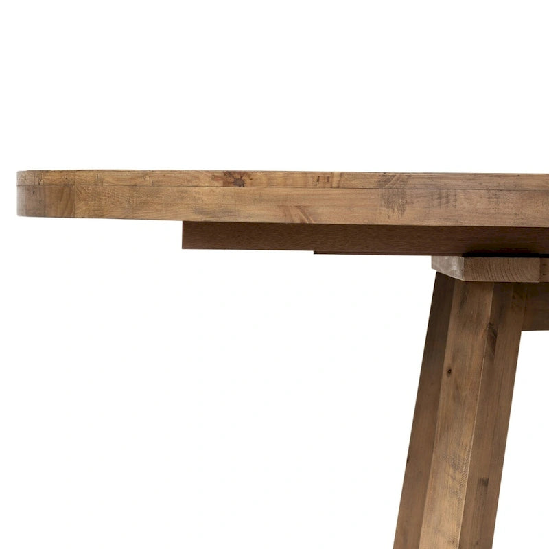 Mesa de comedor con acabado de madera texturizada