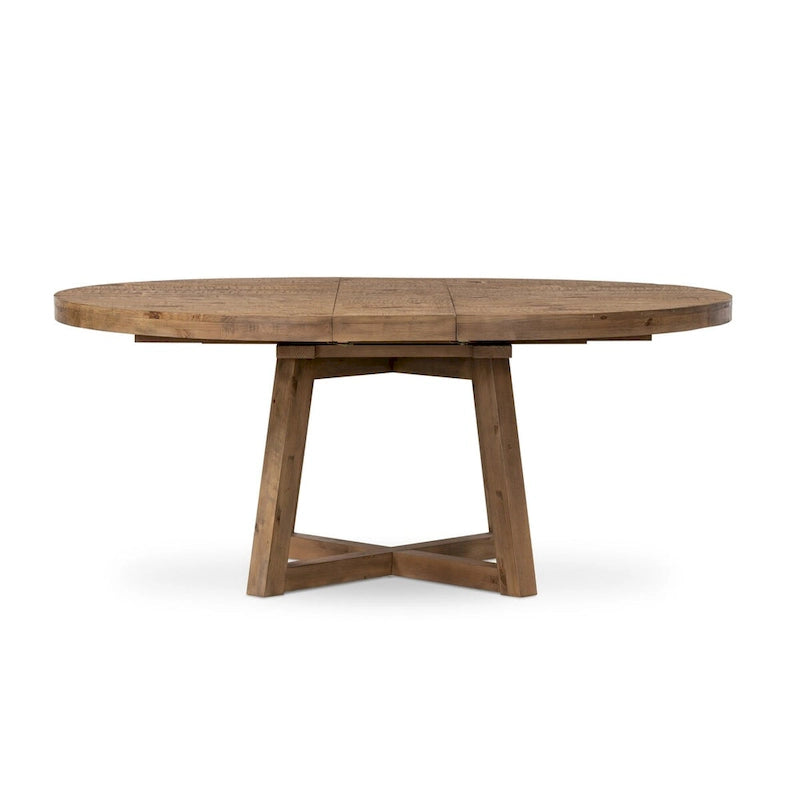 Mesa de comedor con acabado de madera texturizada