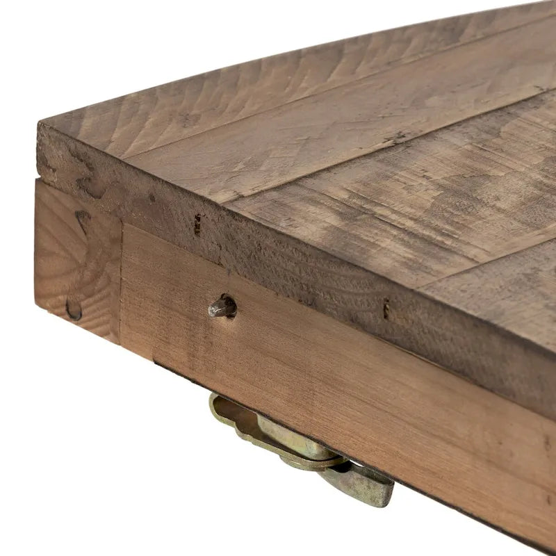 Mesa de comedor con acabado de madera texturizada