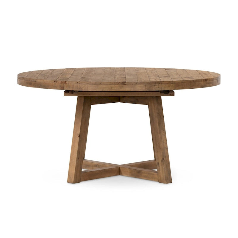 Mesa de comedor con acabado de madera texturizada