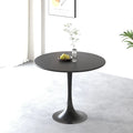 Mesa de comedor redonda de 31.5 pulgadas con base de pedestal