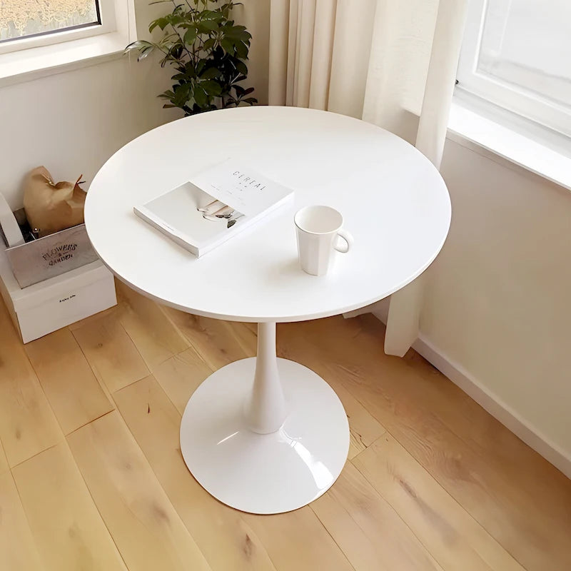 Mesa de comedor redonda de 31.5 pulgadas con base de pedestal