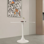 Mesa de comedor redonda de 31.5 pulgadas con base de pedestal