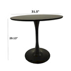 Mesa de comedor redonda de 31.5 pulgadas con base de pedestal