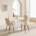 Mesa de comedor redonda de 31.5 pulgadas con base de pedestal