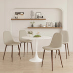 Mesa de comedor redonda de 31.5 pulgadas con base de pedestal