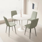 Mesa de comedor redonda de 31.5 pulgadas con base de pedestal