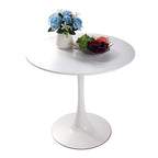 Mesa de comedor redonda de 31.5 pulgadas con base de pedestal