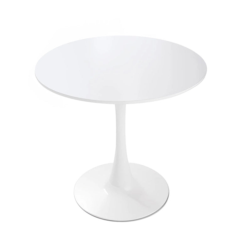 Mesa de comedor redonda de 31.5 pulgadas con base de pedestal