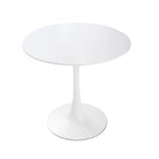 Mesa de comedor redonda de 31.5 pulgadas con base de pedestal
