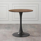 Mesa de comedor redonda de 31.5 pulgadas con base de pedestal