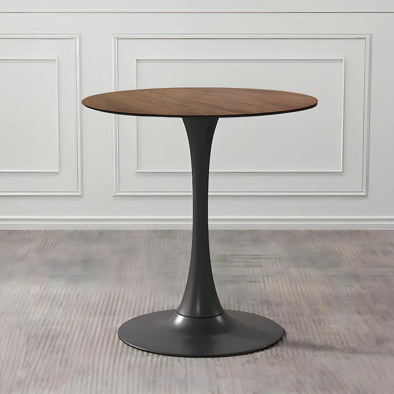Mesa de comedor redonda de 31.5 pulgadas con base de pedestal