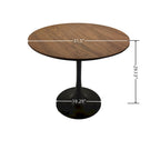Mesa de comedor redonda de 31.5 pulgadas con base de pedestal