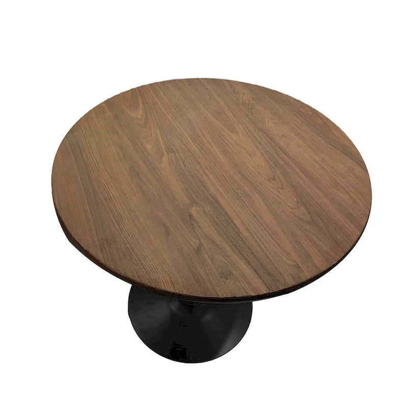 Mesa de comedor redonda de 31.5 pulgadas con base de pedestal