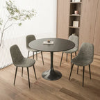 Mesa de comedor redonda de 31.5 pulgadas con base de pedestal
