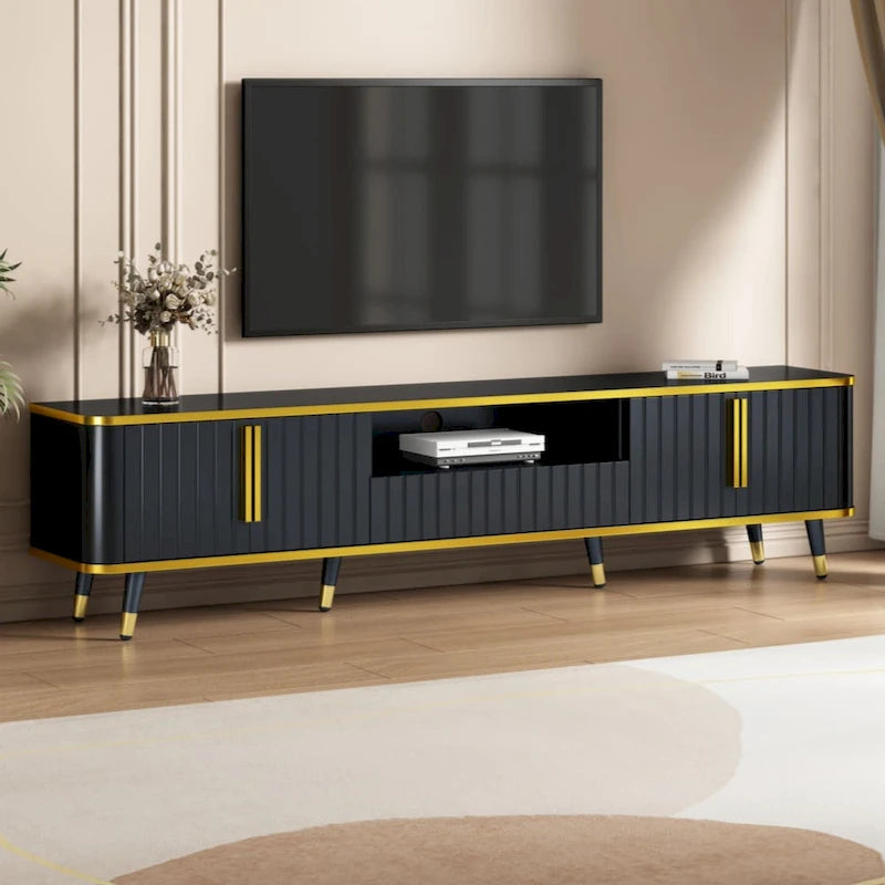 TV-Schrank mit Schränken, Schublade und offener Ablage