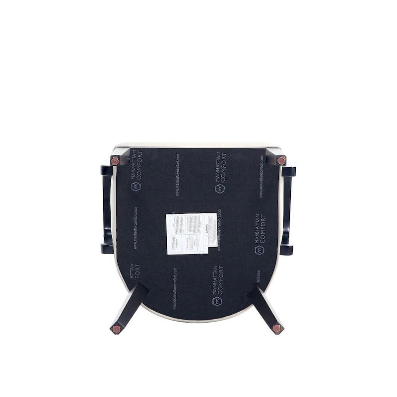 Fauteuil de salle à manger rembourré en similicuir et velours