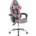 Sedia da gaming regolabile con schienale alto, poggiatesta e supporto lombare