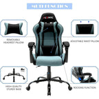 Sedia da gaming regolabile con schienale alto, poggiatesta e supporto lombare